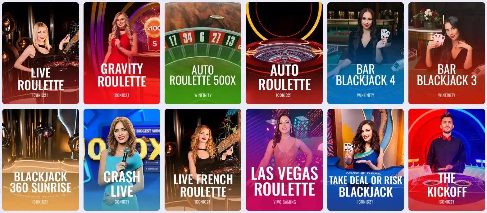 Live Casino Tables